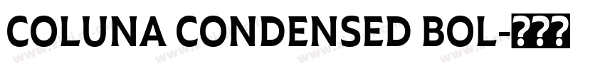COLUNA CONDENSED BOL字体转换